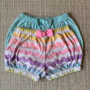 Two Pairs of Girl’s Garanimals Cotton Shorts - 24 Months Toddler
